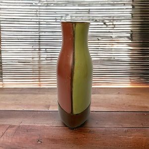 Jose Sosa/Peruvian Pottery Color Block Triangle Vase